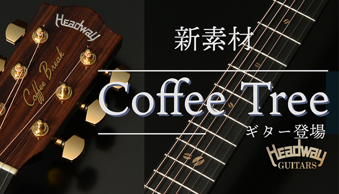 “Coffee Tree”をトーン・ウッドに使用したギターがヘッドウェイよりラインナップ　