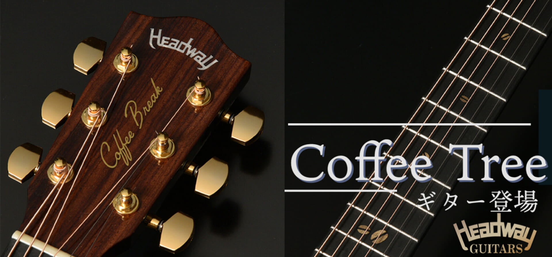 “Coffee Tree”をトーン・ウッドに使用したギターがヘッドウェイよりラインナップ　