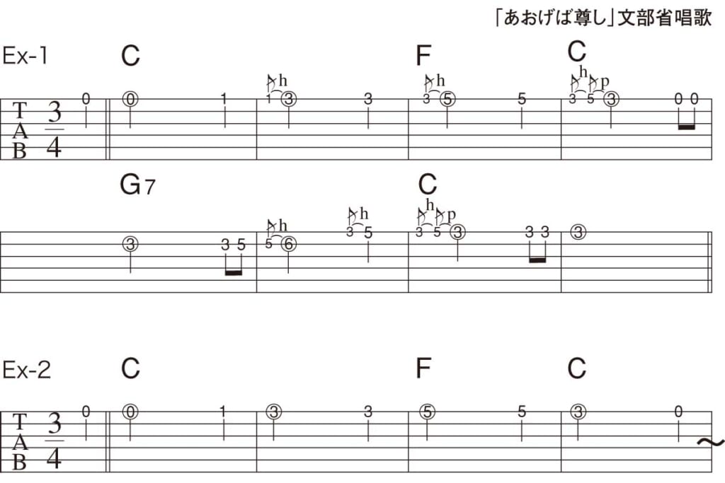 譜例（Ex-1〜2）