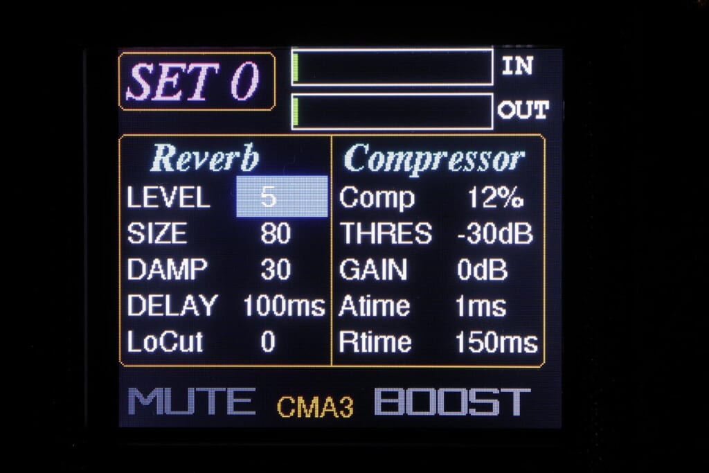 リバーブ、コンプレッサー