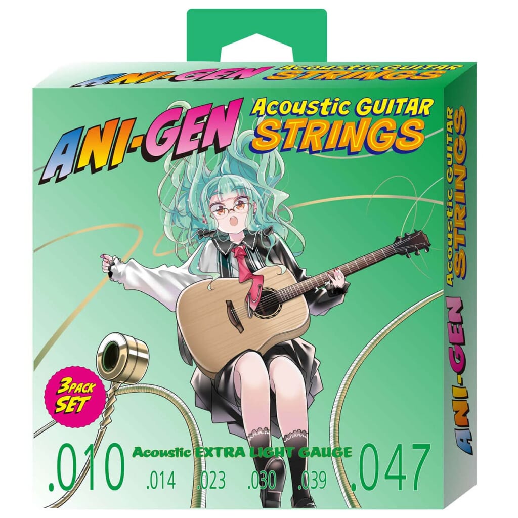 KIKUTANI／ANI-GEN Acoustic EXTRA LIGHT（.010-.047）（表面）