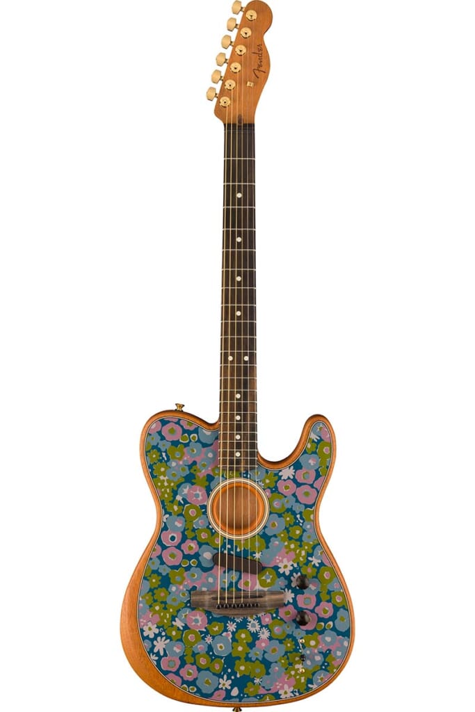 American Acoustasonic Telecaster Blue Flower（前面）