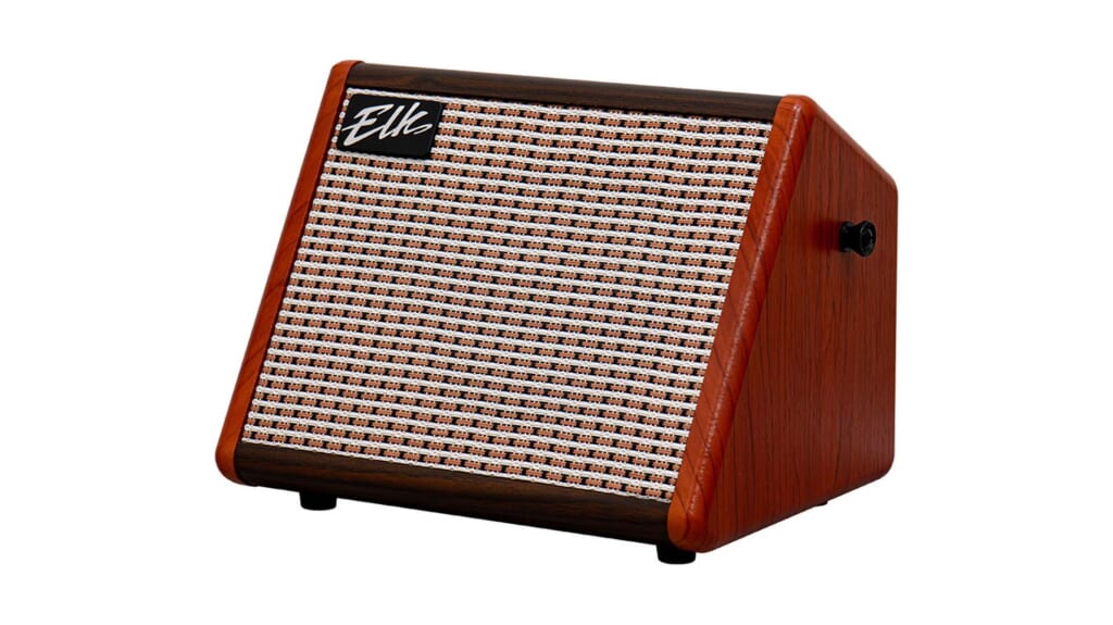 エルクからテーブル・トップで使えるミニサイズのアコギ用アンプが登場