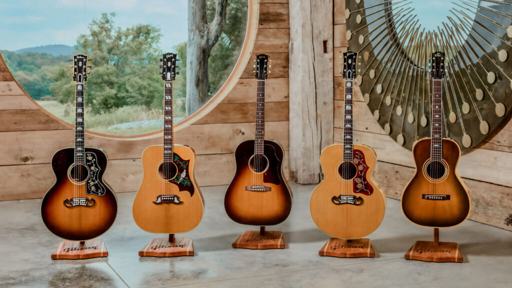 ギブソン・カスタムの“マーフィー・ラボ”から、ライト・エイジド加工が施された5モデルが新登場