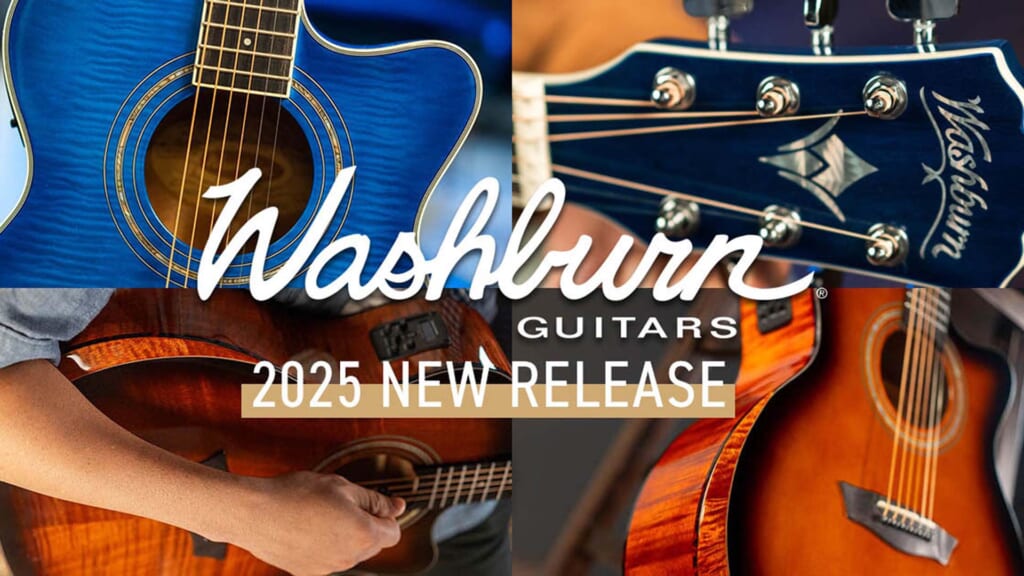 ワッシュバーンより目を引くデザインの新たなエレアコ・モデルが3種登場