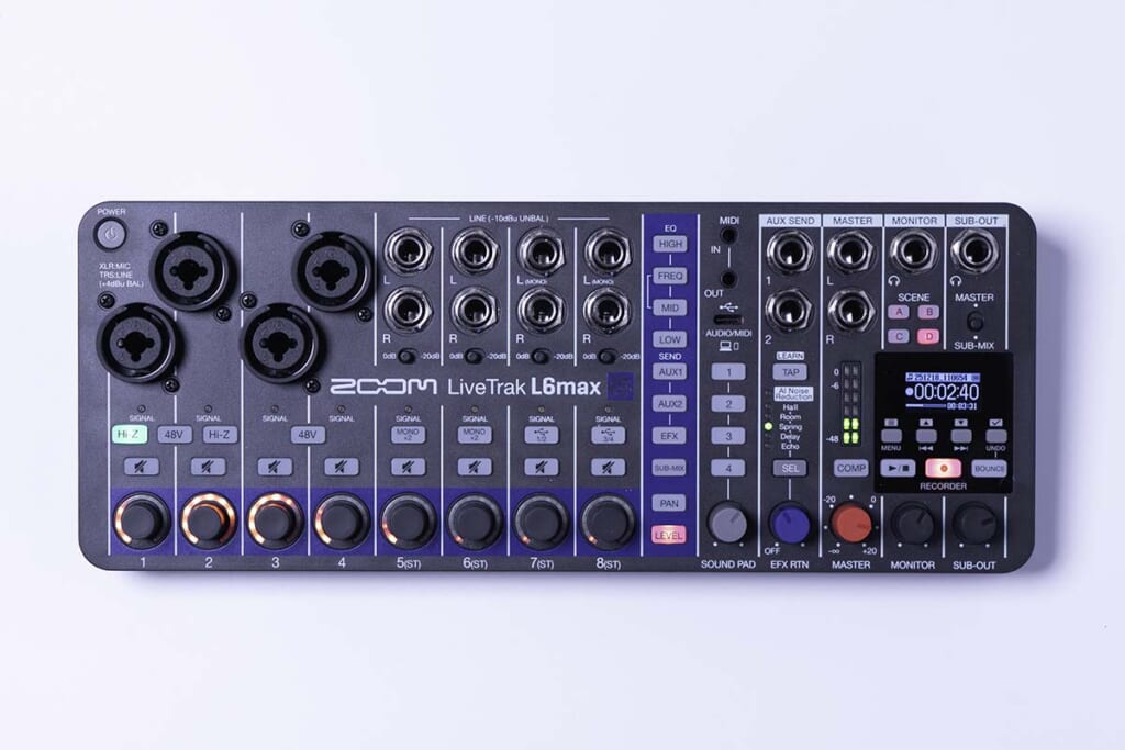 ZOOM／LiveTrak L6max