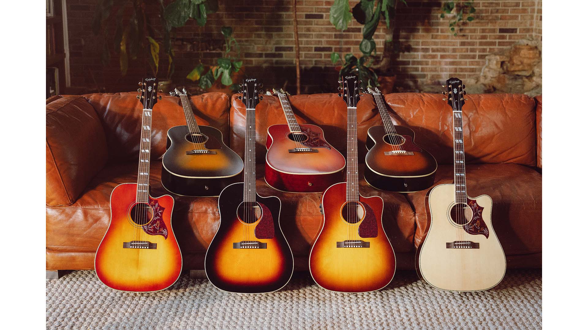 エピフォンの“Inspired By Gibson Collection”に、5種の新作エレアコが登場！