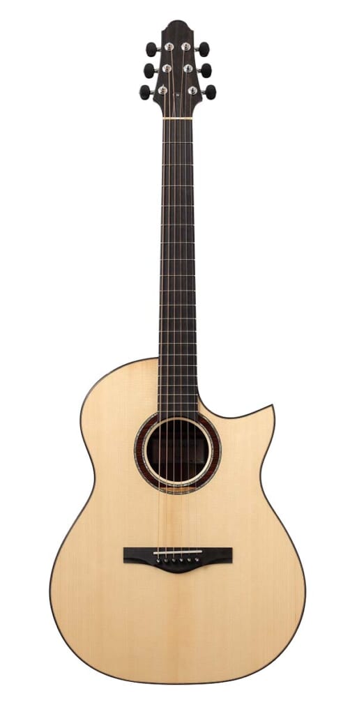 MUKAE GUITARS/RC Florentine Cutaway Master Grade Amazon Rosewood(前面)